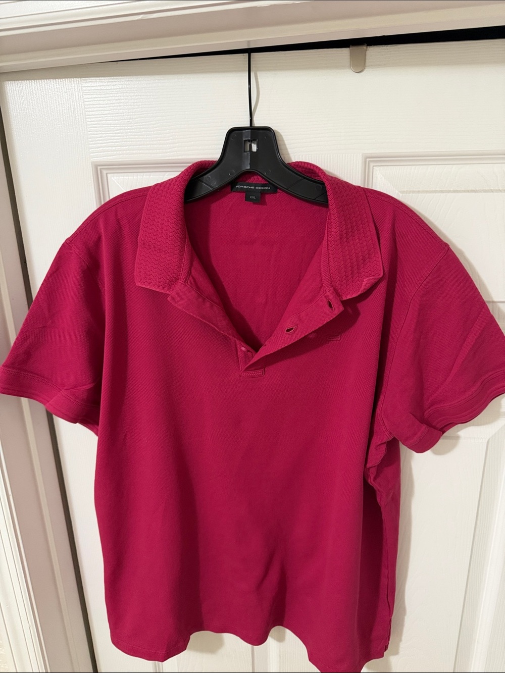 Porsche Design Men's Raspberry Short-Sleeve Polo